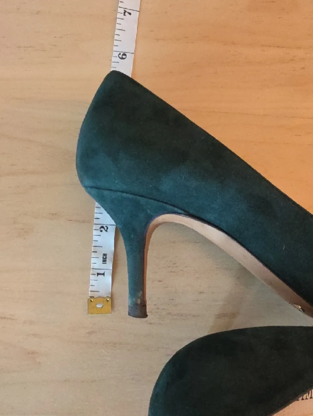 Jimmy Choo Teal Green Suede Pointed Pumps - Picture 12 of 12